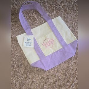 Trader Joe's Pastel Mini Tote Bag -